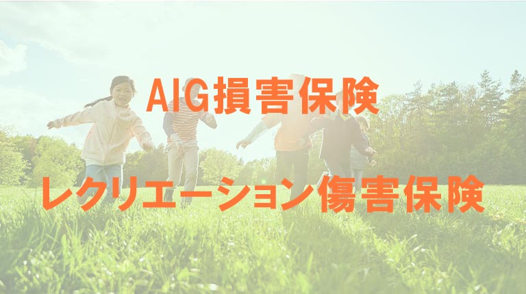 AIG損保のレクリエーション傷害保険