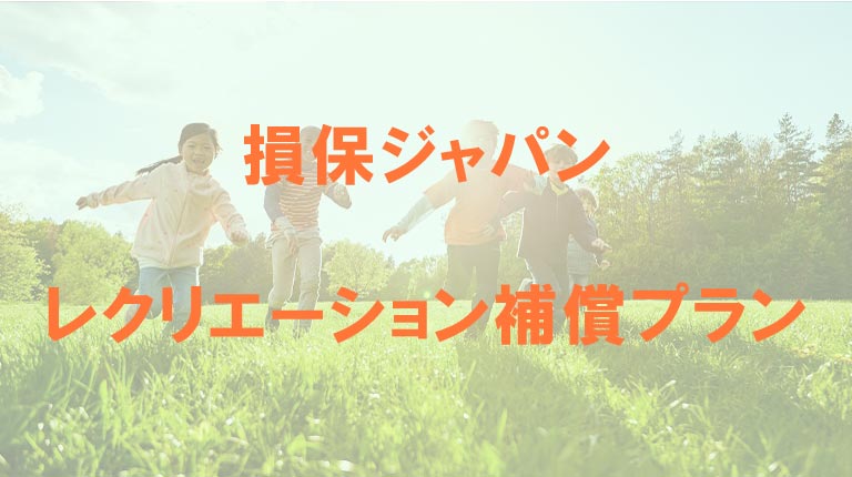損保ジャパンのレクリエーション補償プラン