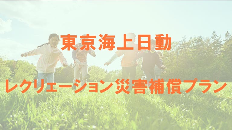 東京海上日動のレクリェーション災害補償プラン