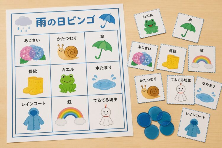 雨の日ビンゴ