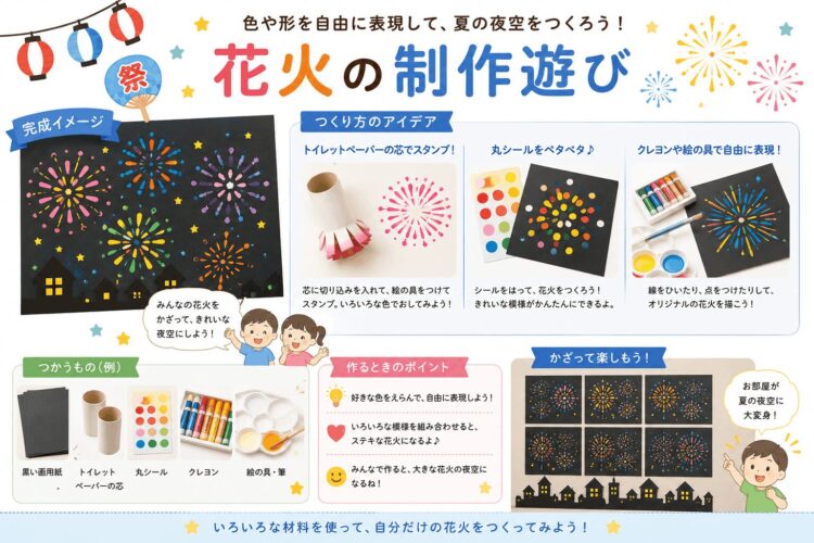 花火の制作遊び