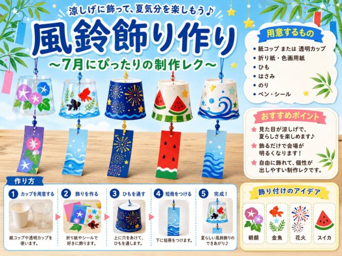 風鈴飾り作り