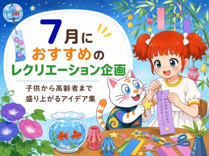 7月におすすめのレクリエーション企画！子供から高齢者まで盛り上がるアイデア集