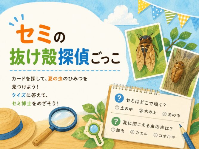 セミの抜け殻探偵ごっこ