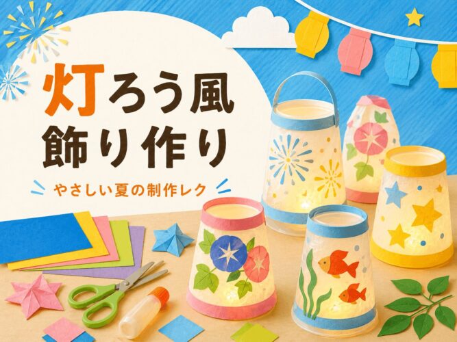 灯ろう風飾り作り