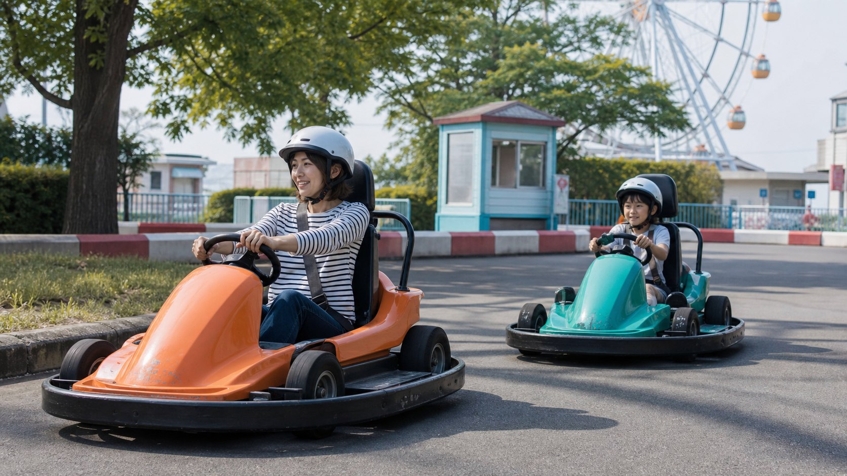 Q. 遊園地のゴーカートに乗る場合は?