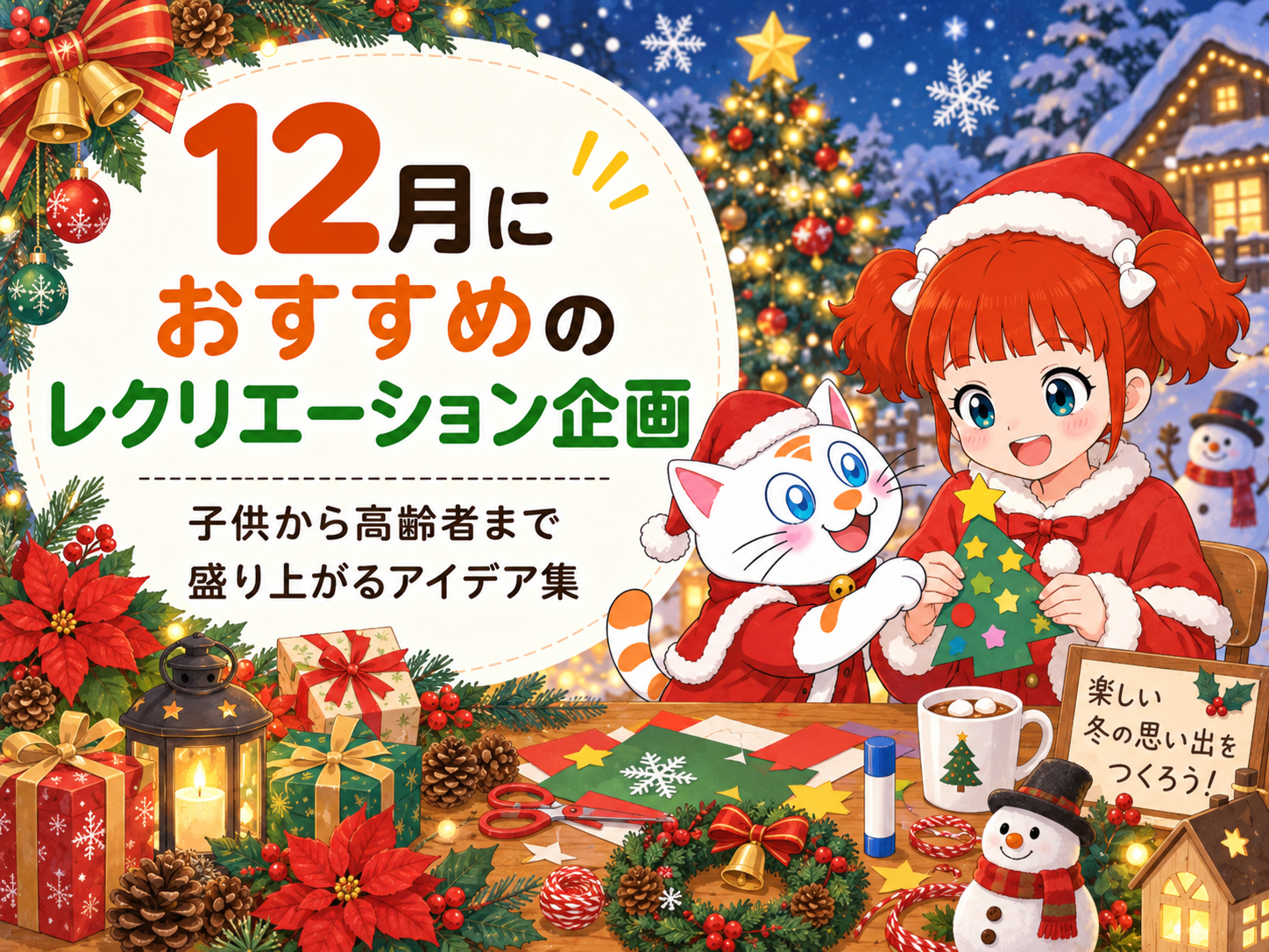12月におすすめのレクリエーション企画！子供から高齢者まで盛り上がるアイデア集