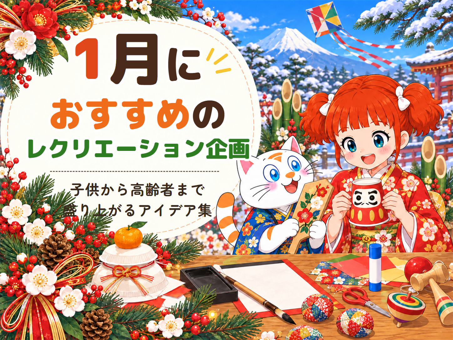 1月におすすめのレクリエーション企画！子供から高齢者まで盛り上がるアイデア集